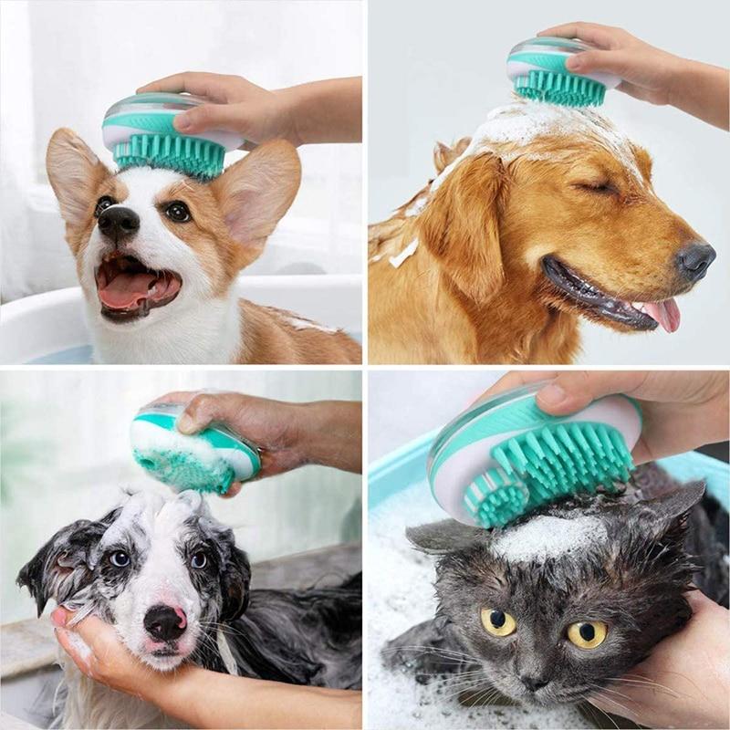 BrossyDog™ - Brosse de bain pour animaux 2 en 1 | chien - Canin Privilège